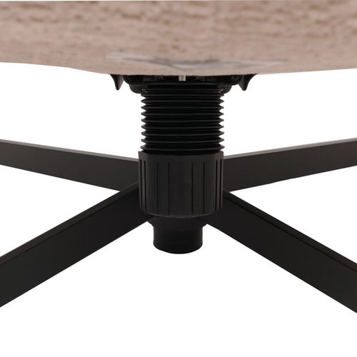 Fauteuil Relax Avec Repose-pieds Hwc-p32 Chenille (370 G/m²) Crème