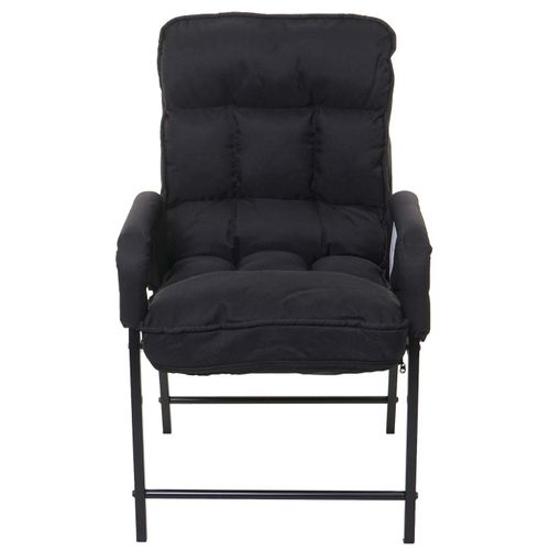 Chaise De Salle à Manger Hwc-k40 Dossier Réglable Métal Tissu/textile Noir