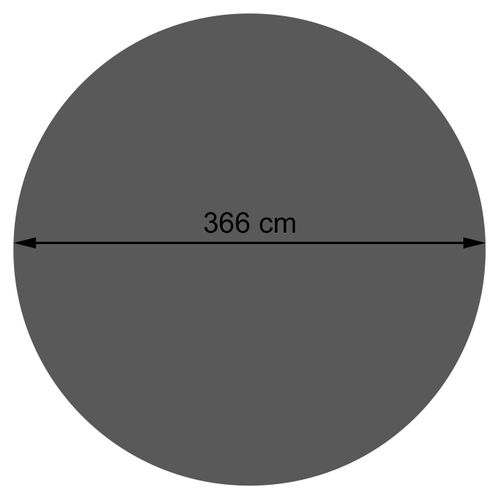 Bâche De Piscine Thermique Épaisseur : 200 Μm Ronde 3,66m Noir