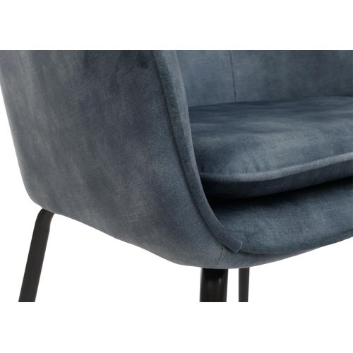 Lot De 2 Chaises De Salle à Manger Hwc-o28 (340g/m²) Métal Bleu