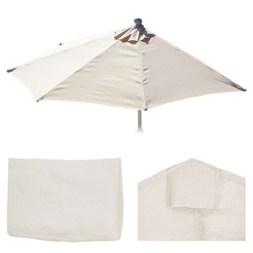 Toile De Rechange Pour Parasol Semi-circulaire Parla 270cm Crème