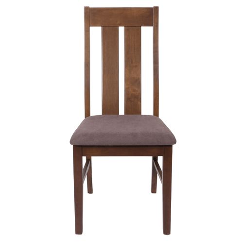 Lot De 6 Chaises De Salle à Manger Hwc-m58 Tissu/textile Bois Massif Foncé, Taupe
