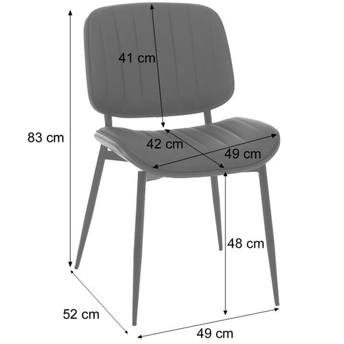 Lot De 2 Chaises De Salle à Manger Hwc-o44 Aspect Noyer, Marron Vintage