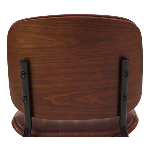 Lot De 2 Chaises De Salle à Manger Hwc-o44 Aspect Noyer, Marron Vintage