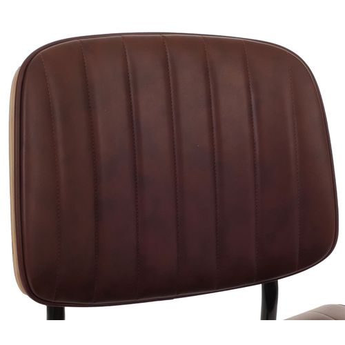 Lot De 6 Chaises De Salle à Manger Hwc-o44 Mvg Nature, Marron Vintage