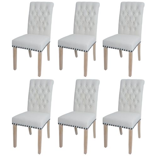 Lot De 6 Chaises De Salle à Manger Hwc-o66 Blanches