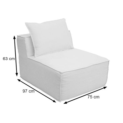 Fauteuil/accessoires Pour Canapé Hwc-o54 63 X 75 X 97 Cm Vert