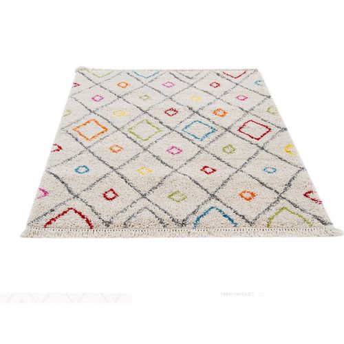 Tapis Épais Style Berbère - Multicolore - 200x300 Cm