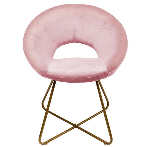 Chaise En Velours Selesa - Rose