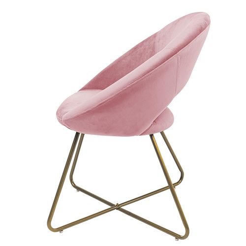 Chaise En Velours Selesa - Rose