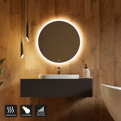 Miroir LED Rond Ecmi - 80 Cm