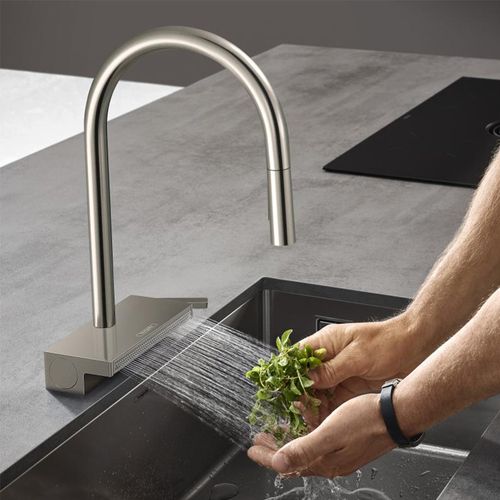 Robinet De Cuisine Avec Douchette Hansgrohe Aquno Select M81 170 3 Jets Chromé