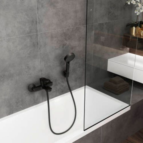 Mitigeur Bain Douche Mécanique Hansgrohe Vernis Blend Noir Mat