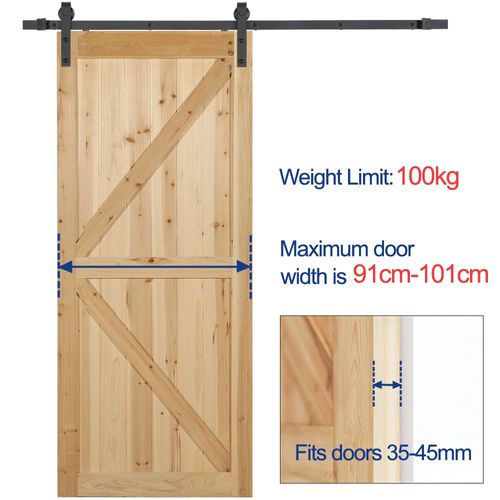 Quincaillerie Kit De Rail Pour Porte Coulissante, Système De Rail Apparent à Simple Ventail
