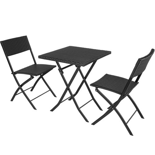 Salon De Jardin Noir 45 X 54.5 X 81 Cm