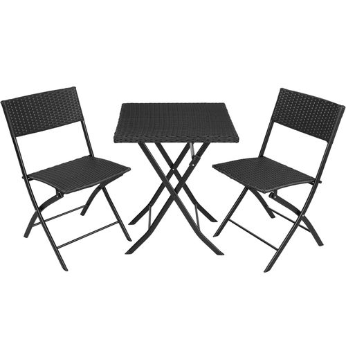 Salon De Jardin Noir 45 X 54.5 X 81 Cm