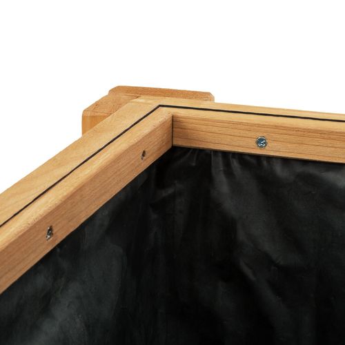 Carré Potager De Jardin Sur Pied Surélevé En Bois Avec Étagère Marron