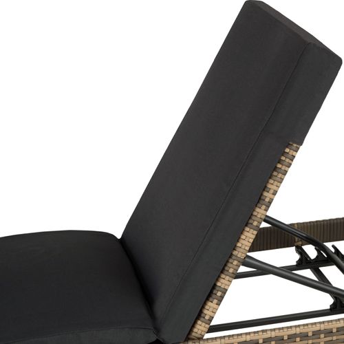 Bain De Soleil En Rotin Robuste Marron Naturel