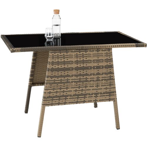 Salon De Jardin Marron Naturel  52.5 X 56 X 88 Cm