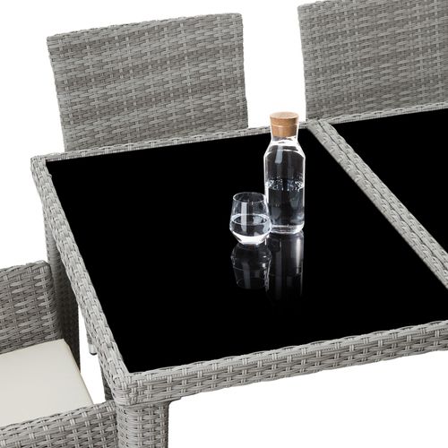 Salon De Jardin Gris Clair  59 X 57 X 86 Cm