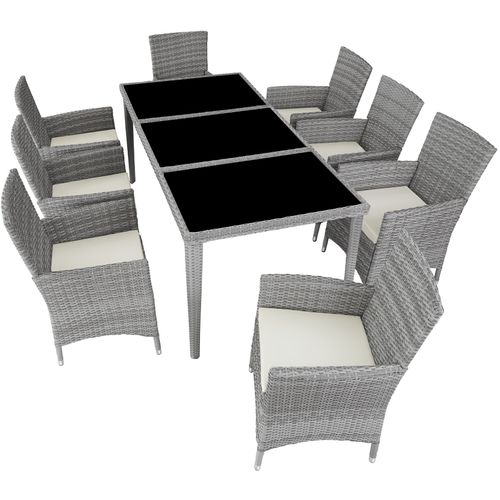 Salon De Jardin Gris Clair  59 X 57 X 86 Cm