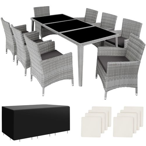 Salon De Jardin Gris Clair  59 X 57 X 86 Cm