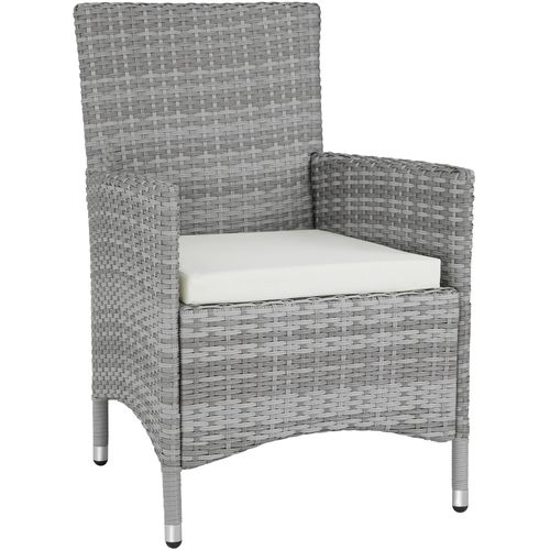 Salon De Jardin Gris Clair  59 X 57 X 86 Cm