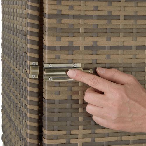 Lot De 2 Bains De Soleil Design Table Avec Compartiment Marron Naturel