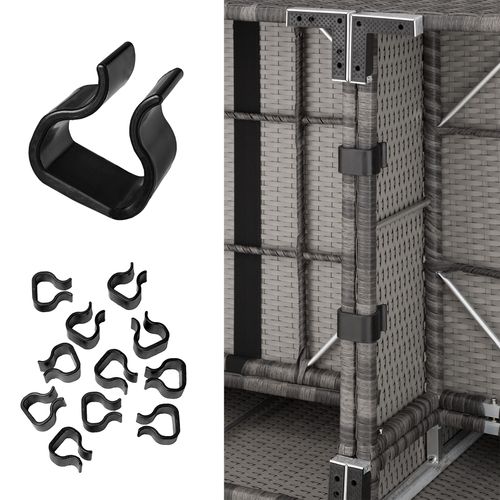 Canapé De Jardin Lounge En Rotin Gris  75 X 75 X 60 Cm