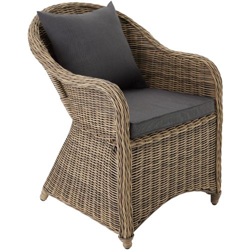 Salon De Jardin Marron Naturel 71 X 60 X 84 Cm