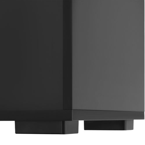 Bibliothèque Solide Moderne Et Fonctionnelle Effet Bois Noir