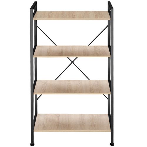 Étagère Style Industriel Protection Antibasculement Incluse Bois Clair