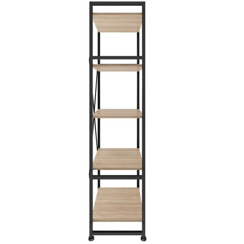 Etagère Bibliothèque Manchester 47,5 X 34,5 X 151,5 Cm - Bois Clair Industriel