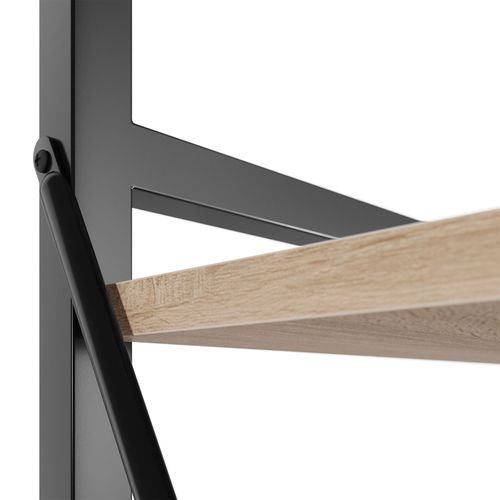 Etagère Bibliothèque Manchester 47,5 X 34,5 X 151,5 Cm - Bois Clair Industriel