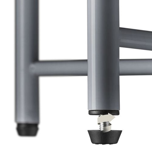 Table D'appoint En Acier 455 X 455 X 53 Cm Gris Foncé