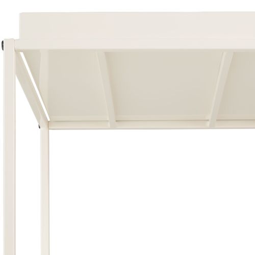 Table D'appoint Empilable Avec Une Étagère Crème