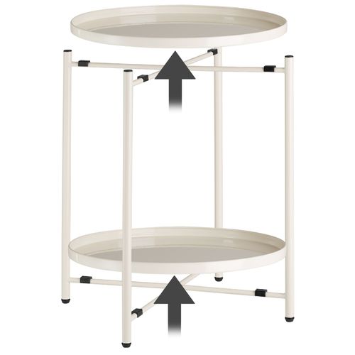 Table D'appoint Au Style Industriel Avec Plateaux Amovibles