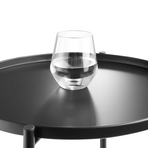 Table D'appoint Style Industriel 45,5 X 54,5 Cm Bois Clair