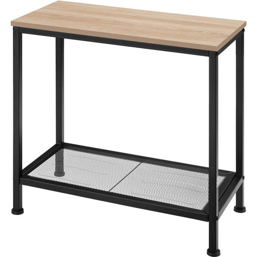 Table D'appoint Style Industriel 60 X 30,5 X 60,5 Cm Bois Clair