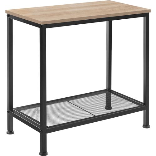 Table D'appoint Style Industriel 60 X 30,5 X 60,5 Cm Bois Clair