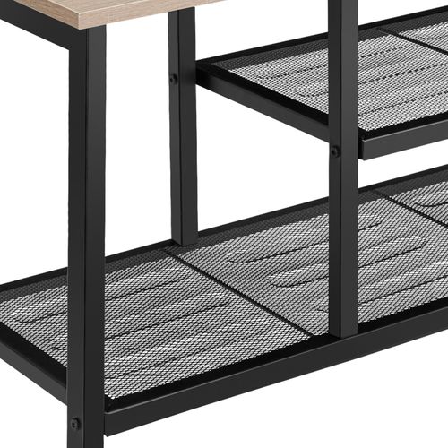 Étagère à Chaussures Style Industriel 80 X 30 X 455 Cm Bois Clair