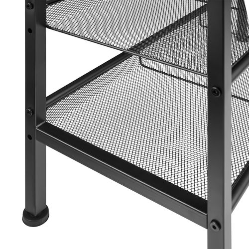 Étagère à Chaussures Style Industriel 755x305x695cm Bois Foncé