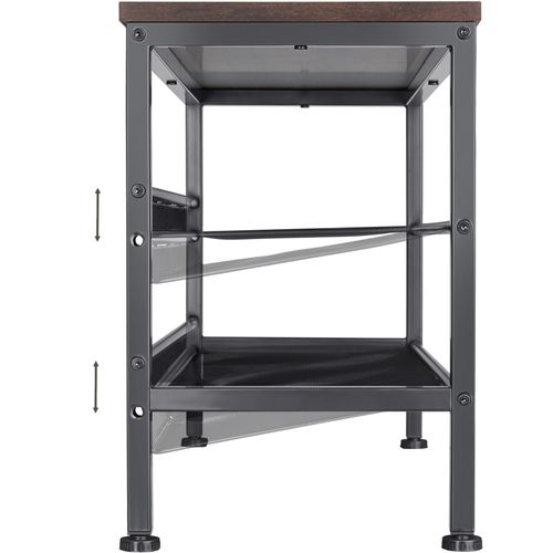 Étagère à Chaussures Style Industrie 755x305x455cm Bois Foncé