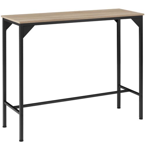 Table De Bar Style Industriel 120 X 40 X 1005 Cm Bois Clair