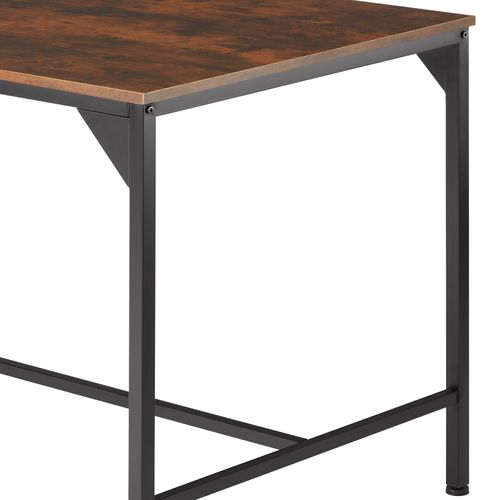 Ensemble Chaises De Salle à Manger 3 Pièces Bois Et Acier Bois Foncé