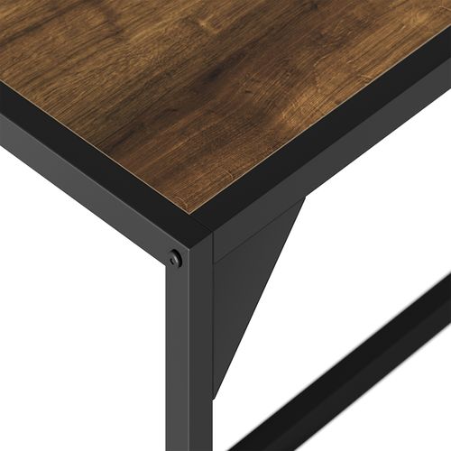 Ensemble Chaises De Salle à Manger 3 Pièces Bois Et Acier Bois Foncé