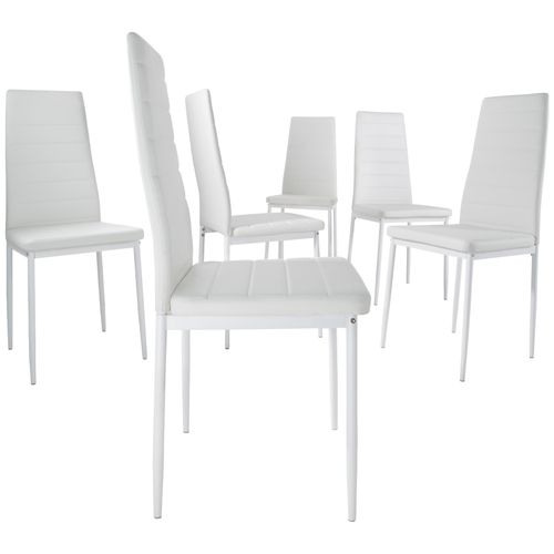 Ensemble Table Et Chaises De Salle à Manger Blanc/blanc