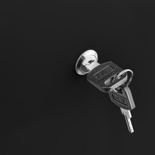 Armoire De Classement En Métal 3 Étagères Réglables En Hauteur Noir