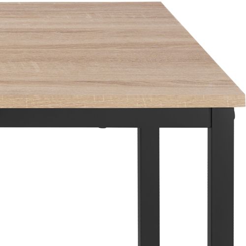 Table Basse De Salon Rectangulaire Style Industriel Bois Clair