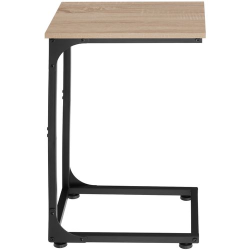 Table D'appoint Style Industriel 40 X 30 X 63 Cm Bois Clair